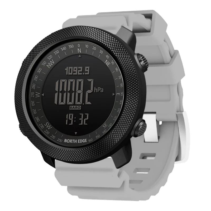 Reloj Militar Digital NORTH EDGE para Hombre – Altímetro, Barómetro y Brújula