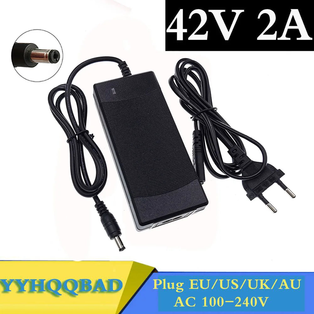 Cargador 42V 2A para Baterías de Litio 36V – 10S