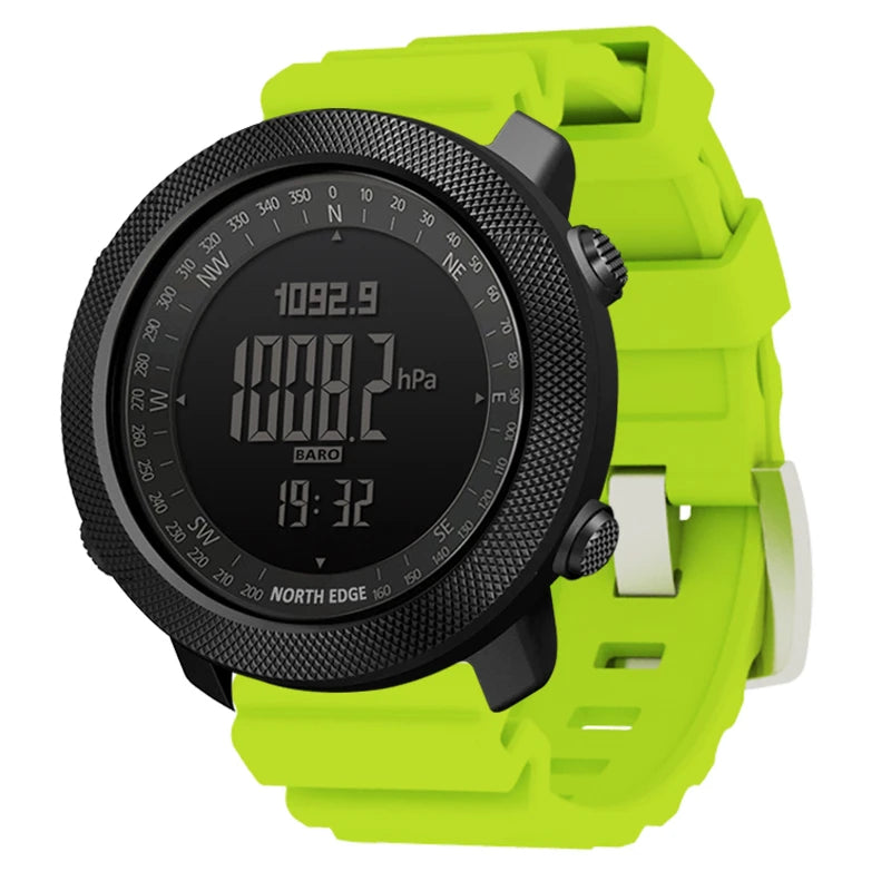 Reloj Militar Digital NORTH EDGE para Hombre – Altímetro, Barómetro y Brújula