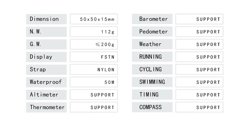 Reloj Militar Digital NORTH EDGE para Hombre – Altímetro, Barómetro y Brújula