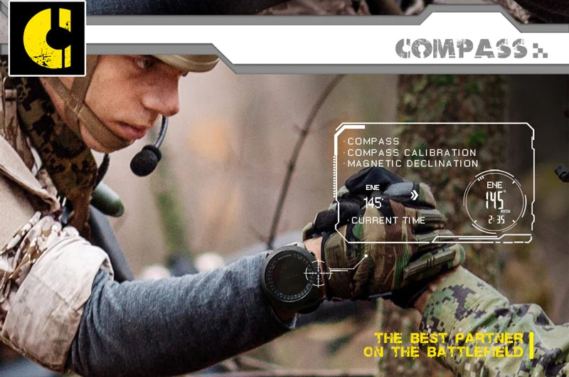 Reloj Militar Digital NORTH EDGE para Hombre – Altímetro, Barómetro y Brújula