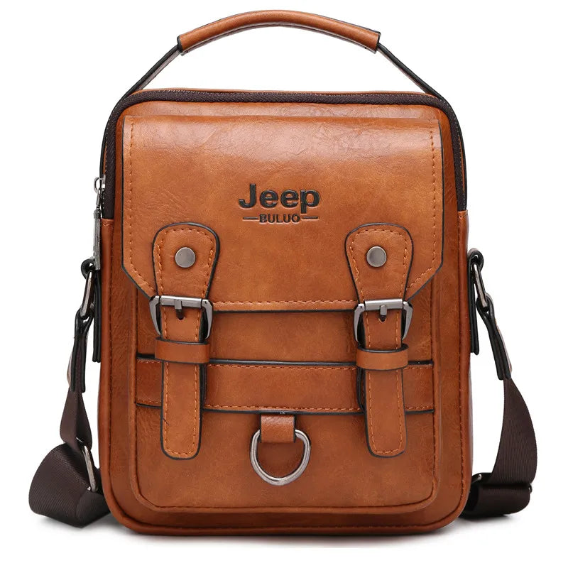 Bolso Bandolera de Hombre JEEP BULUO de Piel – Gran Capacidad