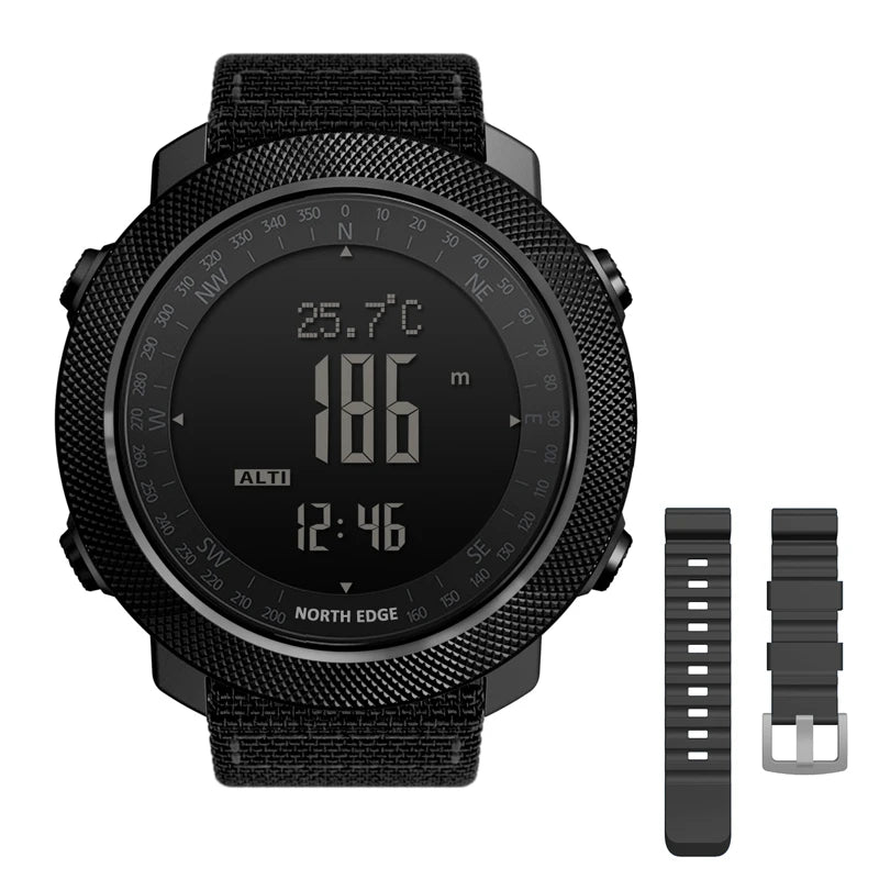 Reloj Militar Digital NORTH EDGE para Hombre – Altímetro, Barómetro y Brújula