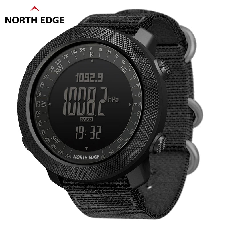 Reloj Militar Digital NORTH EDGE para Hombre – Altímetro, Barómetro y Brújula
