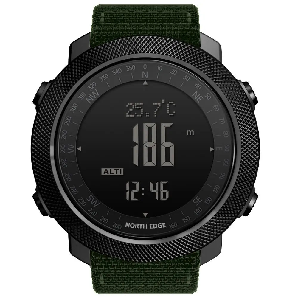Reloj Militar Digital NORTH EDGE para Hombre – Altímetro, Barómetro y Brújula