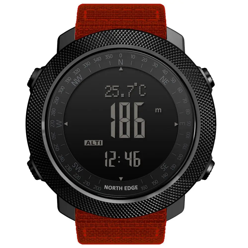 Reloj Militar Digital NORTH EDGE para Hombre – Altímetro, Barómetro y Brújula