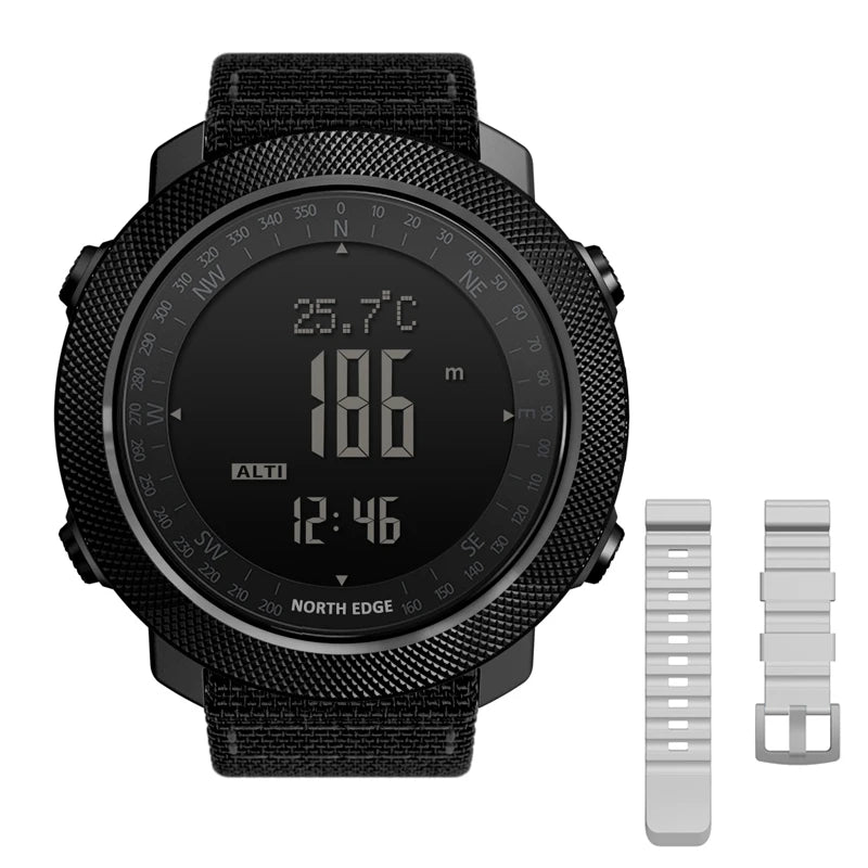 Reloj Militar Digital NORTH EDGE para Hombre – Altímetro, Barómetro y Brújula