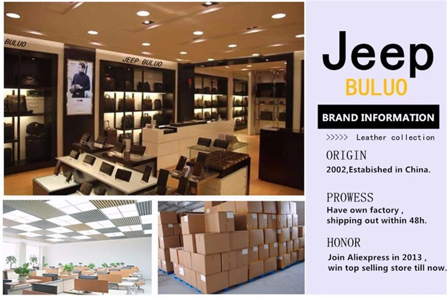 Bolso Bandolera de Hombre JEEP BULUO de Piel – Gran Capacidad