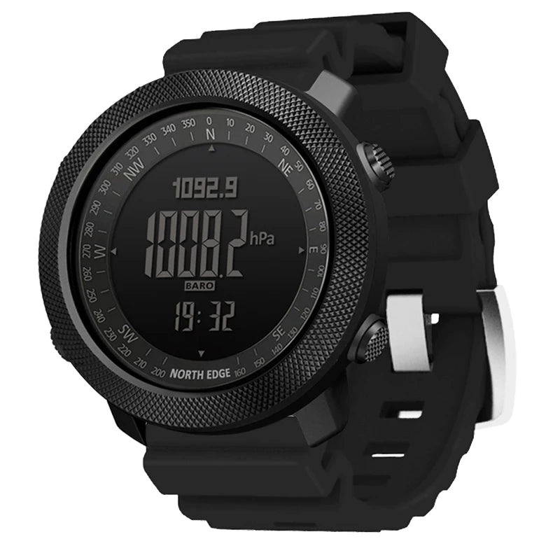 Reloj Militar Digital NORTH EDGE para Hombre – Altímetro, Barómetro y Brújula