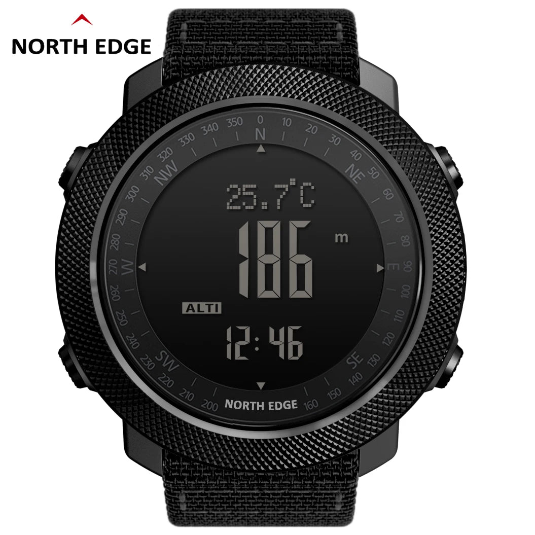 Reloj Militar Digital NORTH EDGE para Hombre – Altímetro, Barómetro y Brújula