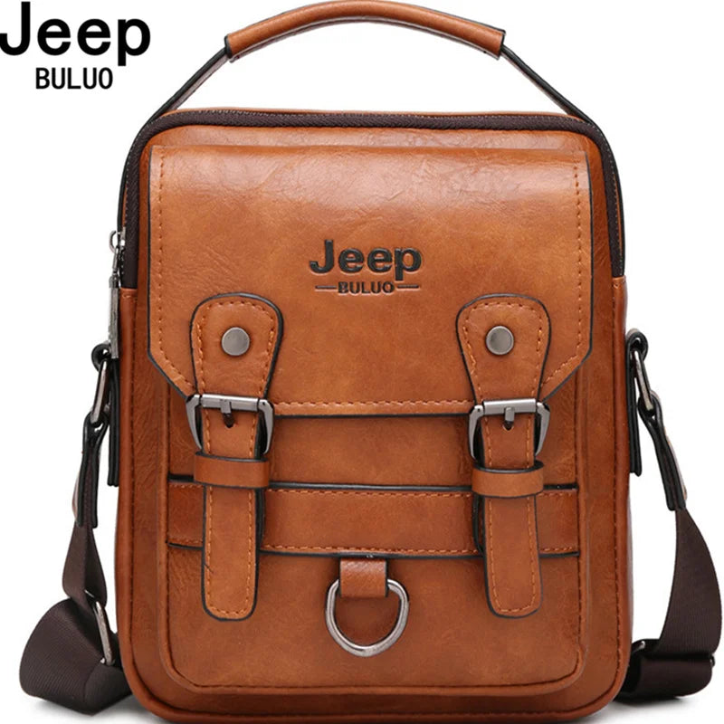 Bolso Bandolera de Hombre JEEP BULUO de Piel – Gran Capacidad