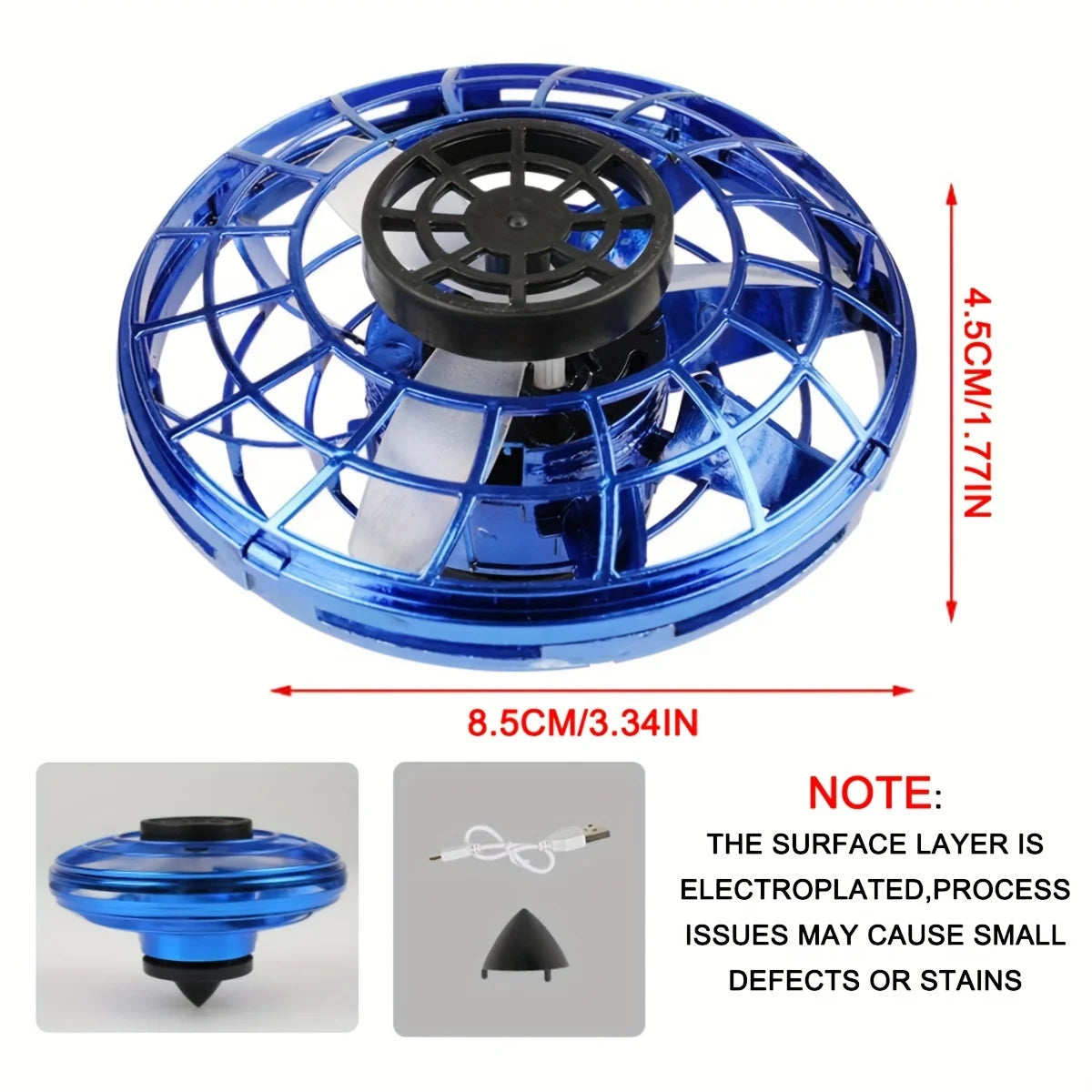 Mini Drone LED Volador Tipo UFO